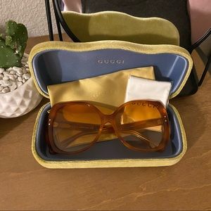 GUCCI amber sunglasses